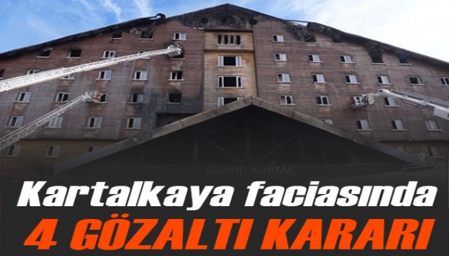 Kartalkaya'daki yangın faciasında 4 gözaltı