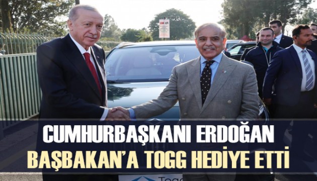 Cumhurbaşkanı Erdoğan Pakistan Başbakanı'na Togg hediye etti