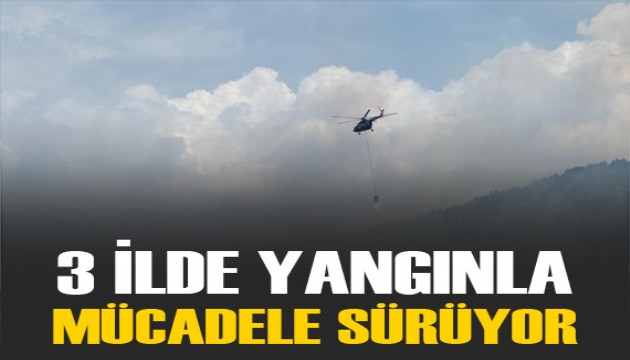 3 ilde yangınla mücadele sürüyor