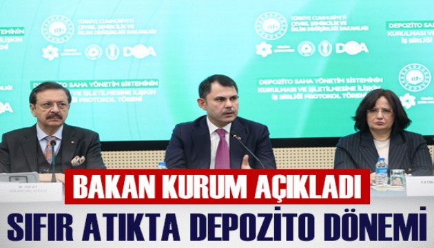 Bakan Kurum: Depozito Yönetim Sistemi, Sıfır Atık Projesi'nin en kıymetli adımı olacak