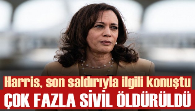 Harris, Gazze'deki okul saldırısıyla ilgili: Bir kez daha çok fazla sivil öldürüldü