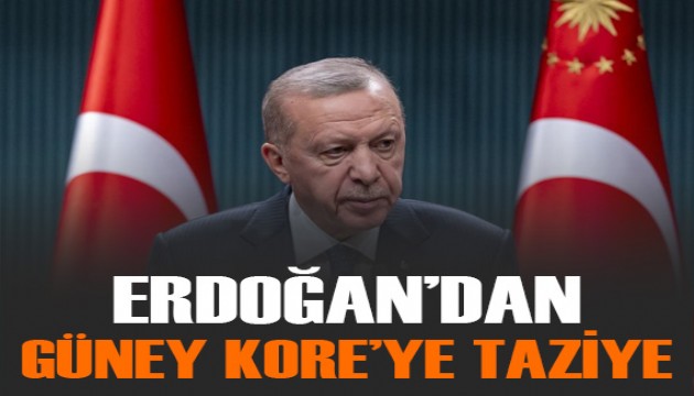 Cumhurbaşkanı Erdoğan'dan Güney Kore için taziye mesajı