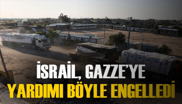 'Gazze'ye yardım konvoyu İsrail ordusu tarafından engellendi'