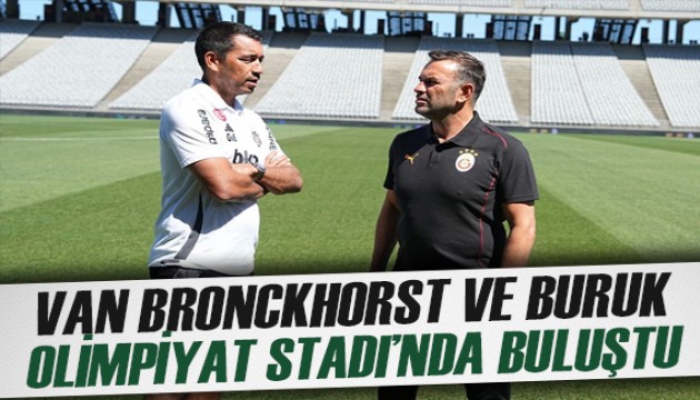 Olimpiyat Stadı'nda Van Bronckhorst - Okan Buruk buluşması