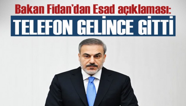 Dışişleri Bakanı Hakan Fidan, Esad'ın gidiş sürecini anlattı