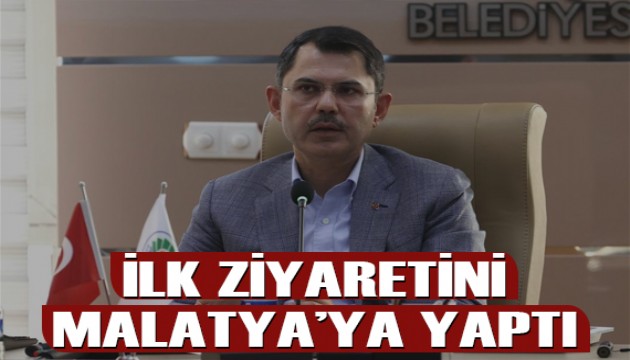 Bakan Kurum ilk ziyaretini Malatya'ya gerçekleştirdi