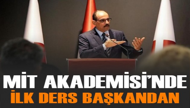 Milli İstihbarat Akademisi'nde ilk ders MİT Başkanı İbrahim Kalın'dan