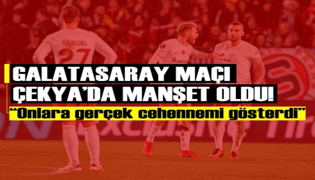 Galatasaray maçı Çekya'da manşet oldu