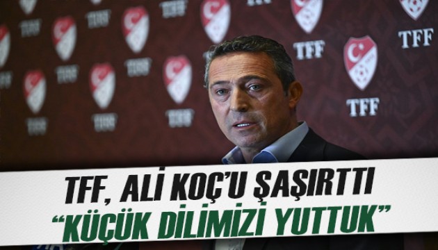 TFF'den Ali Koç'u şaşırtan sunum