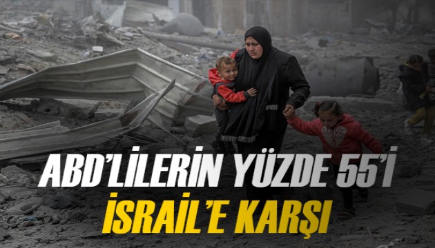 ABD’lilerin yüzde 55’i İsrail’in Gazze’ye yönelik saldırılarına karşı