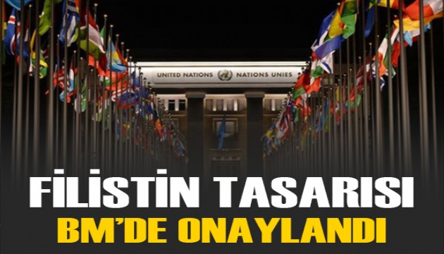 Filistin tasarısı BM'de onaylandı