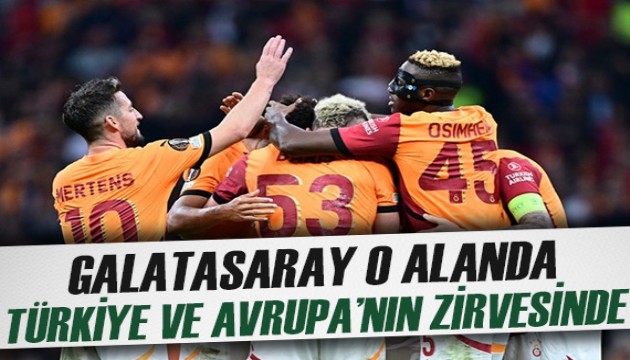 Galatasaray'ın Avrupa'nın zirvesine çıktığı dikkat çeken istatistik