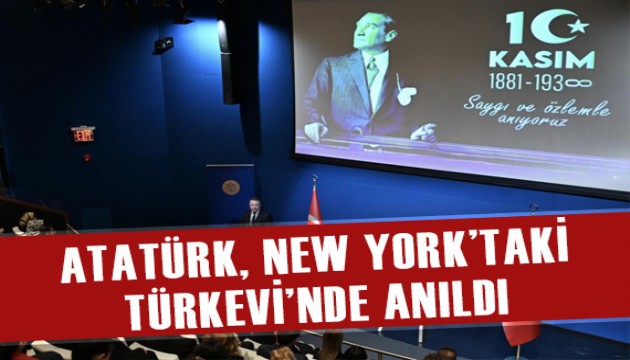 Atatürk, Türkevi'nde düzenlenen törenle anıldı