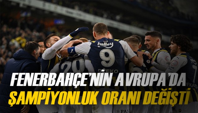 Fenerbahçe'nin Konferans Ligi'ndeki şampiyonluk oranı değişti