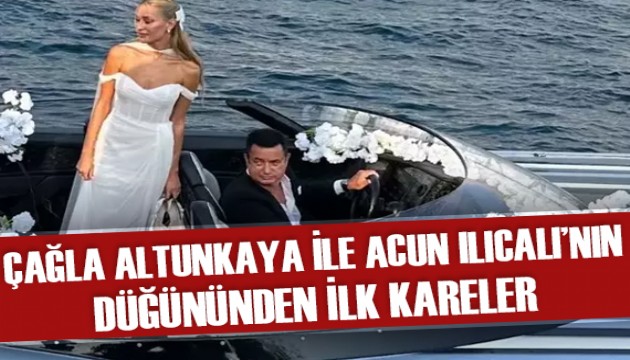 Ayça Çağla Altunkaya ile Acun Ilıcalı evlendi... Düğünden ilk kareler