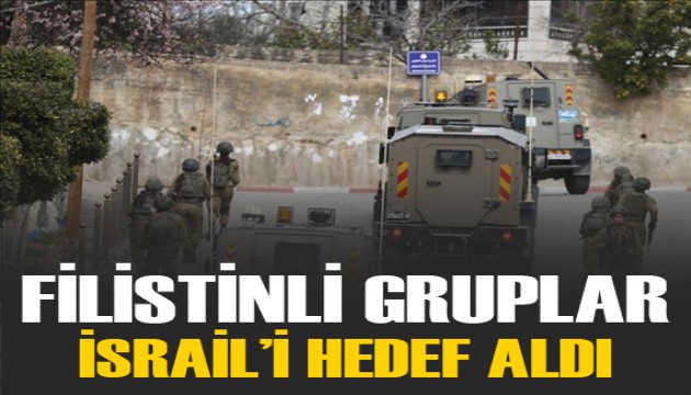 Filistinli gruplar, Gazze'de İsrail ordusuna ait askeri araçları ve toplanma alanlarını hedef aldı