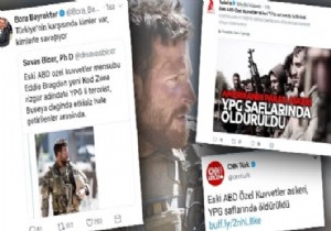 ABD'li oyuncuyu, öldürülen YPG'li diye paylaştılar