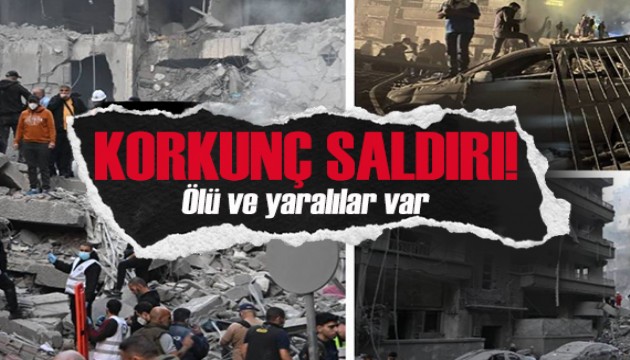 İsrail'den hava saldırısı: Ölü ve yaralılar var!