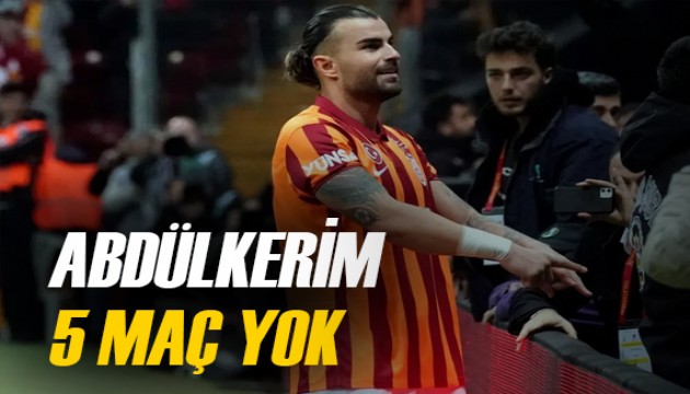 Galatasaray'da Abdülkerim Bardakcı sıkıntısı