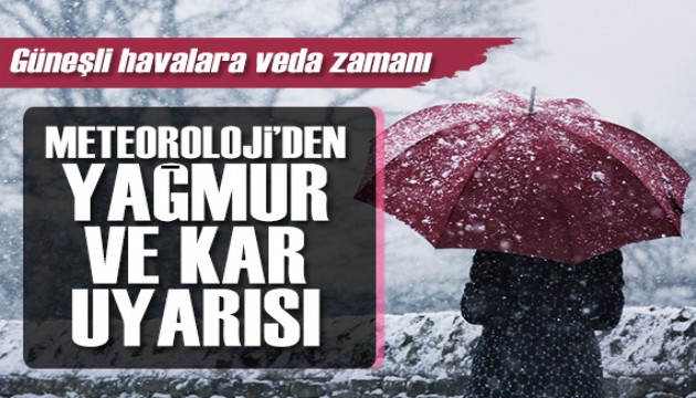 Kara kış kapıya dayandı: Meteoroloji'den yağmur ve kar uyarısı!