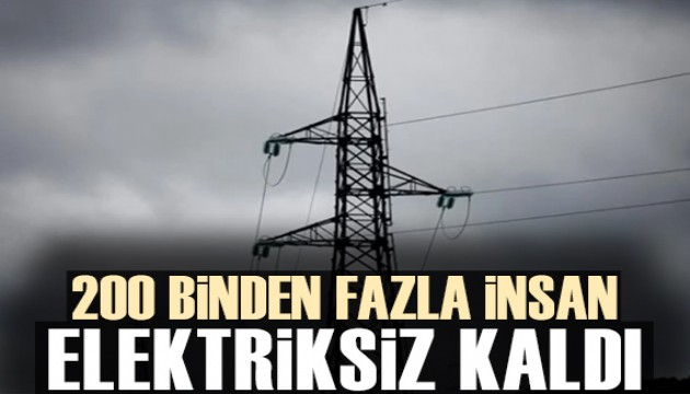 ABD'de olumsuz hava koşulları nedeniyle 200 binin üzerinde kişi elektriksiz kaldı