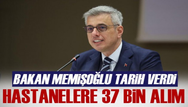 Tarih verildi: Hastanelere 37 bin kadro