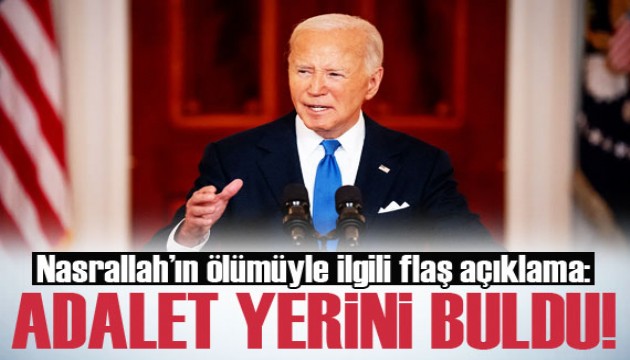 ABD Başkanı Joe Biden'dan flaş Nasrallah açıklaması!