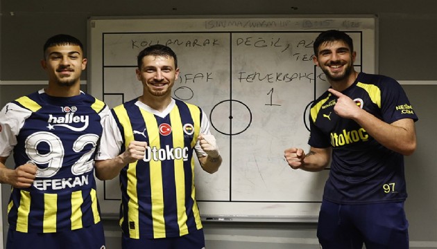 Fenerbahçe soyunma odasından paylaştı