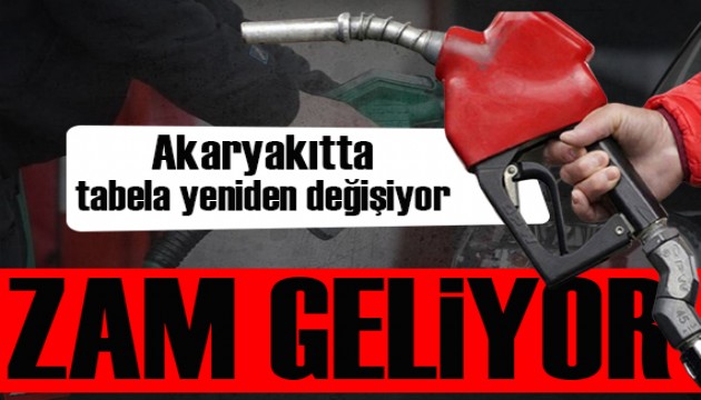 Benzine zam! Akaryakıtta tabela yine değişiyor