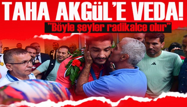 Milli Güreşçi Taha Akgül'e veda...