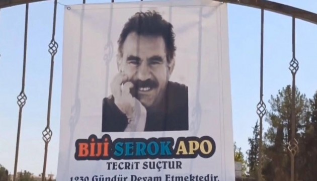 PKK terör örgütü elebaşının posterinin asılmasına ilişkin soruşturma başlatıldı