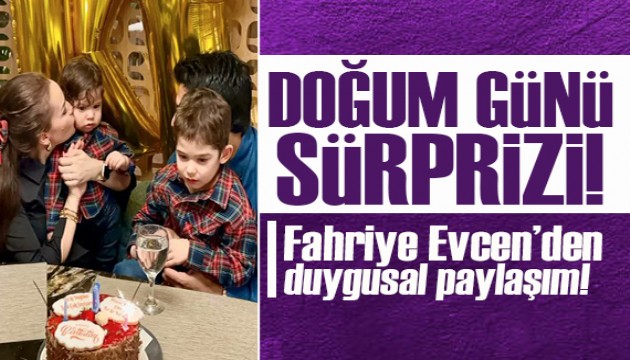 Fahriye Evcen'le Burak Özçivit'ten Kerem'e doğum günü sürprizi!