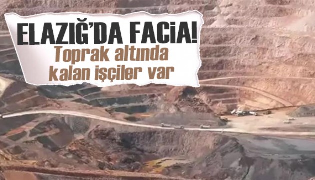 Elazığ'da maden ocağında göçük! Toprak altında kalan işçiler var