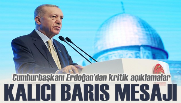 Cumhurbaşkanı Erdoğan’dan Türk dünyasına Gazze çağrısı