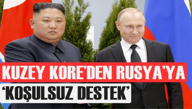 Kuzey Kore'den Ukrayna'ya karşı Rusya'ya 'koşulsuz destek'