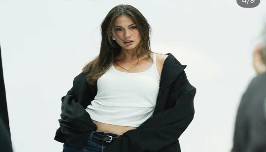 Demet Özdemir pembeler içinde! 'Barbie gibi'