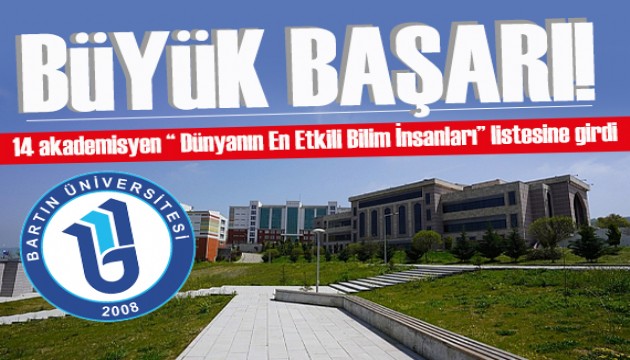 BARÜ’den 14 akademisyen “Dünyanın En Etkili Bilim İnsanları” listesinde