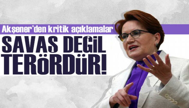 Akşener'den kritik açıklamalar: Gazzeli sivilleri hedef alan eylemlerinin karşısında duruyoruz