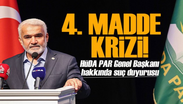 HÜDA PAR Genel Başkanı hakkında suç duyurusu