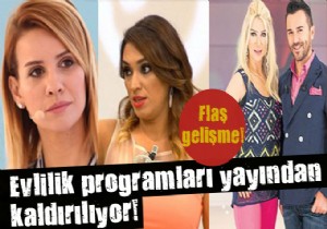 İzdivaç programları yayından kaldırılıyor