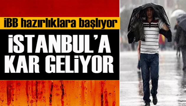 İstanbul'da kar yağışı için tarih verildi