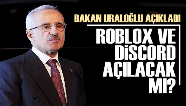 Roblox ve Discord açılacak mı? Bakan Uraloğlu canlı yayında açıkladı