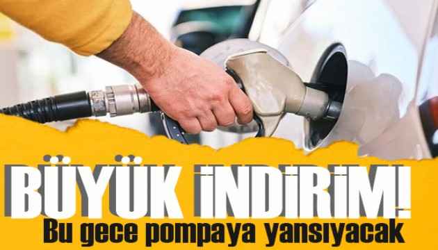 Motorine dev indirim: Bu gece pompaya yansıyacak