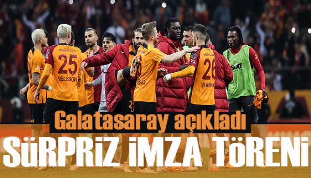 Galatasaray duyurdu! Sürpriz imza töreni