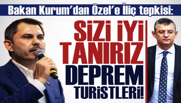Bakan Kurum'dan Özgür Özel'e İliç tepkisi!