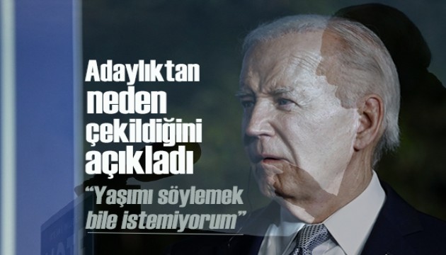 Biden, başkanlık yarışından neden çekildiğini açıkladı