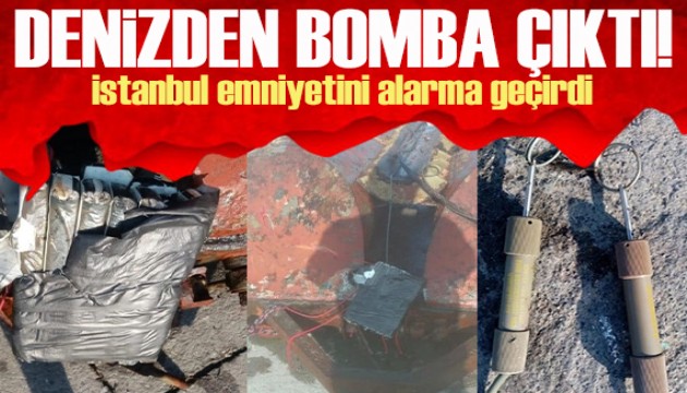 İstanbul emniyetini alarma geçirdi! Denizden 'bomba' çıktı