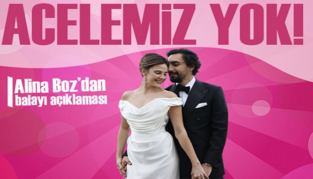 Alina Boz'dan balayı açıklaması! Acelesi yok her zaman geziyoruz zaten!