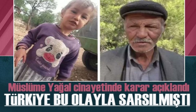 Müslüme Yağal cinayetinde karar açıklandı