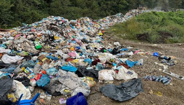 Bartın'da çöp yığınına inceleme